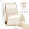 Champagne Ribbon 2 Inch Double Faced Satin Ribbon Thick Nude Champagne Silk Ribbon (25 Yards)